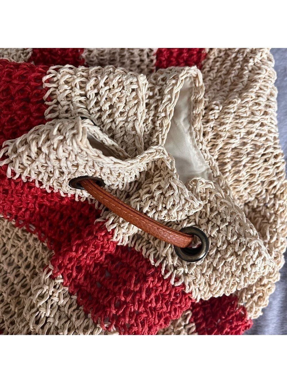 NWOT American Eagle woven backpack - Picture 4 of 8